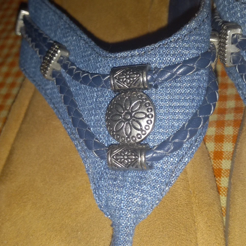 Minnetonka Denim Sandals